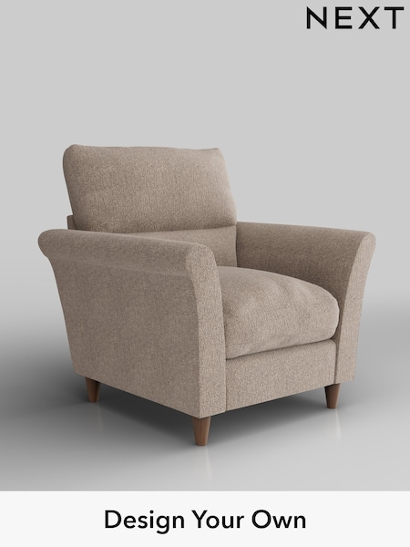 Chunky Chenille/Light Dove Hartley Highback Relaxed Sit (W42288) | £875