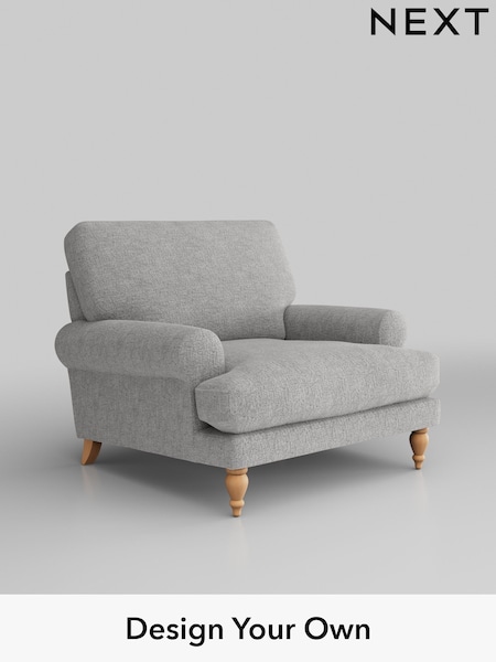 Chunky Chenille/Light Grey Erin Deep Relaxed Sit (W42294) | £875
