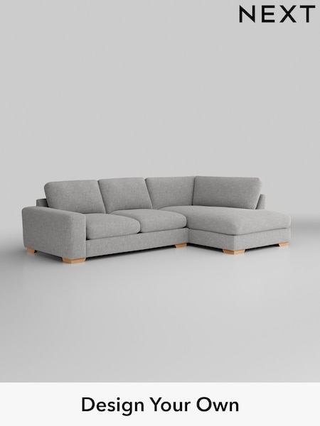 Chunky Chenille/Light Grey Houghton Deep Sit (W42297) | £2,199