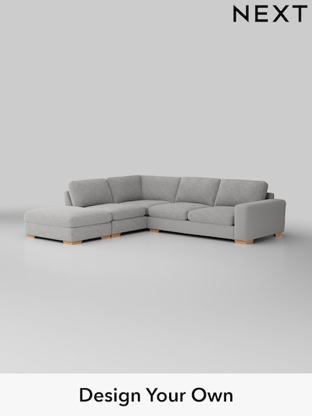 Chunky Chenille/Light Grey Houghton Deep Sit (W42297) | £2,599