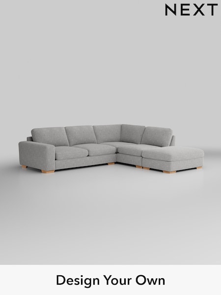 Chunky Chenille/Light Grey Houghton Deep Sit (W42297) | £2,599