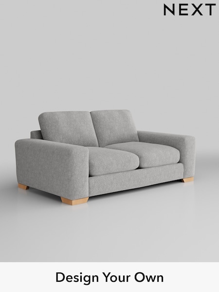 Chunky Chenille/Light Grey Houghton Deep Relaxed Sit (W42298) | £1,325