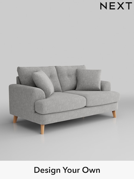 Chunky Chenille/Light Grey Parker Buttoned Back (W42304) | £1,325