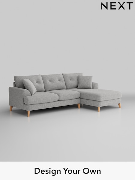 Chunky Chenille/Light Grey Parker Buttoned Back (W42304) | £2,199