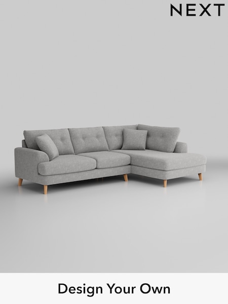 Chunky Chenille/Light Grey Parker Buttoned Back (W42304) | £2,325