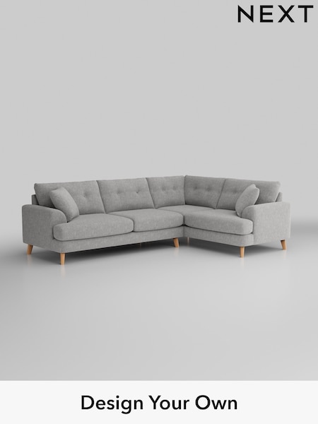 Chunky Chenille/Light Grey Parker Buttoned Back (W42304) | £2,475