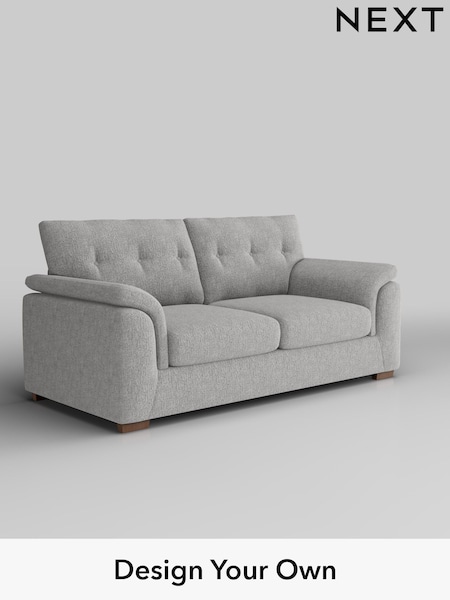 Chunky Chenille/Light Grey Hayden Buttoned Back (W42320) | £1,225