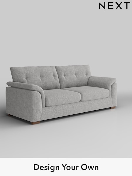 Chunky Chenille/Light Grey Hayden Buttoned Back (W42320) | £1,325