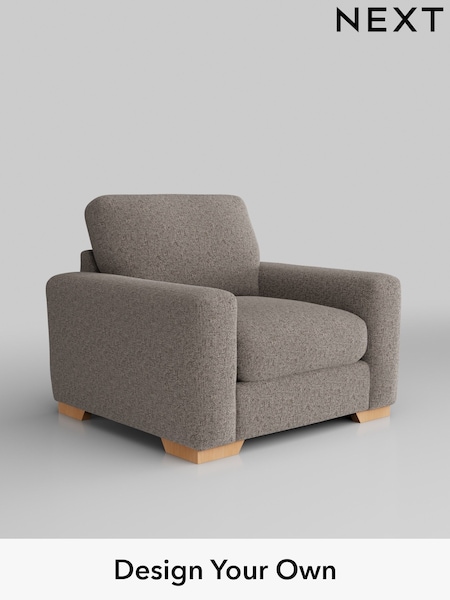 Chunky Chenille/Mink Brown Houghton Deep Relaxed Sit (W42321) | £925