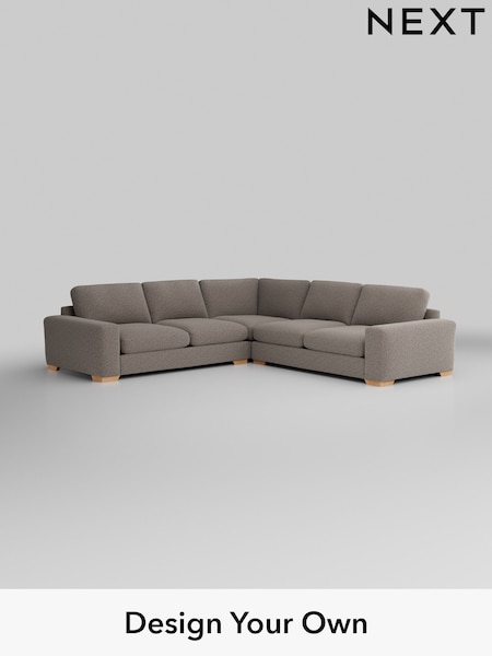 Chunky Chenille/Mink Brown Houghton Deep Relaxed Sit (W42321) | £2,925