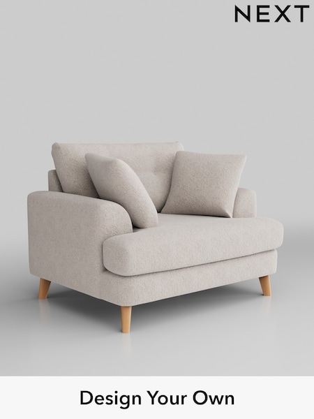 Chunky Chenille/Oyster Parker Buttoned Back (W42325) | £1,025