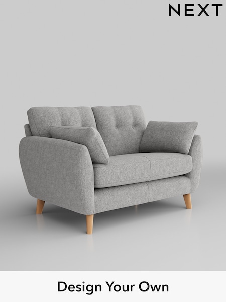 Chunky Chenille/Light Grey Wilson Buttoned Back (W42330) | £850