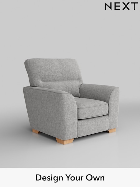 Chunky Chenille/Light Grey Stamford Highback (W42331) | £799
