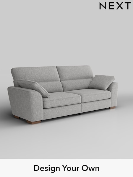 Chunky Chenille/Light Grey Stamford Highback (W42331) | £1,399