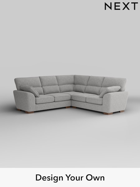 Chunky Chenille/Light Grey Stamford Highback (W42331) | £2,425