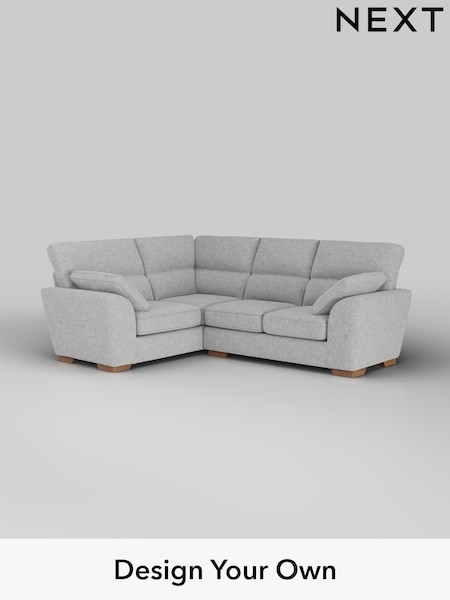 Chunky Chenille/Light Grey Stamford Highback (W42331) | £2,150