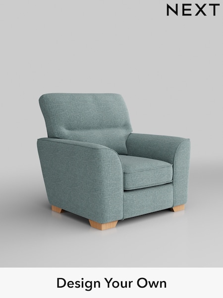 Chunky Chenille/Light Teal Green Stamford Highback (W42332) | £799