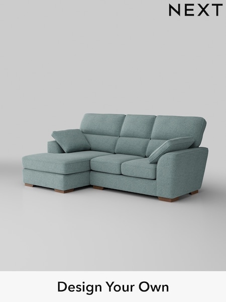 Chunky Chenille/Light Teal Green Stamford Highback (W42332) | £1,775