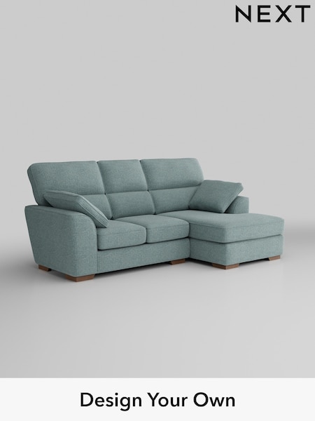 Chunky Chenille/Light Teal Green Stamford Highback (W42332) | £2,025