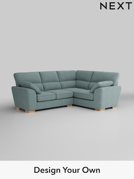 Chunky Chenille/Light Teal Green Stamford Highback (W42332) | £2,150