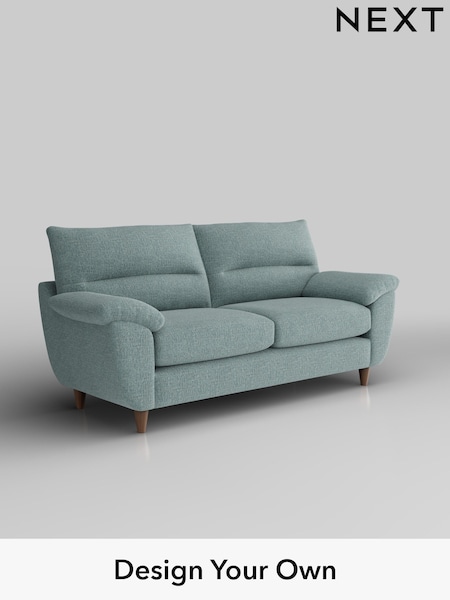 Chunky Chenille/Light Teal Green Elliot Highback (W42343) | £1,175