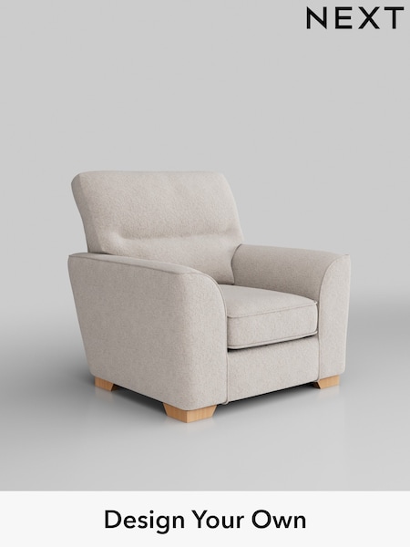 Chunky Chenille/Oyster Stamford Highback (W42357) | £799