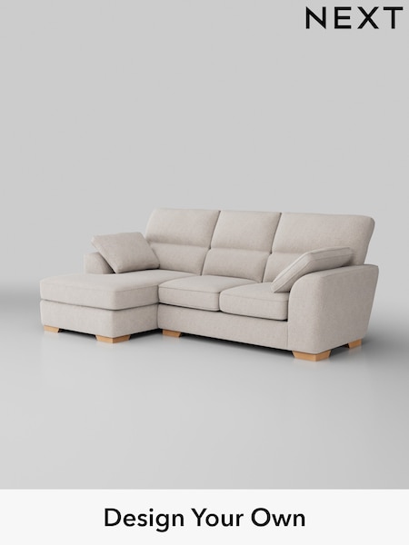 Chunky Chenille/Oyster Stamford Highback (W42357) | £1,875