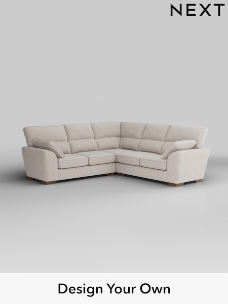 Chunky Chenille/Oyster Stamford Highback (W42357) | £2,425