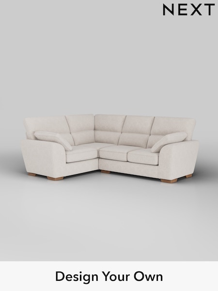 Chunky Chenille/Oyster Stamford Highback (W42357) | £2,150