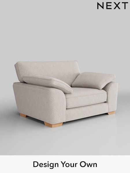 Chunky Chenille/Oyster Stamford Grand Relaxed Sit (W42359) | £1,299