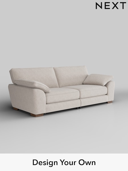 Chunky Chenille/Oyster Stamford Grand Relaxed Sit (W42359) | £1,799