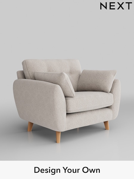 Chunky Chenille/Oyster Wilson Buttoned Back (W42362) | £699