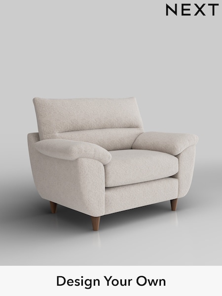 Chunky Chenille/Oyster Elliot Highback (W42363) | £775