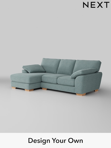 Chunky Chenille/Light Teal Green Stamford Grand Relaxed Sit (W42365) | £2,275