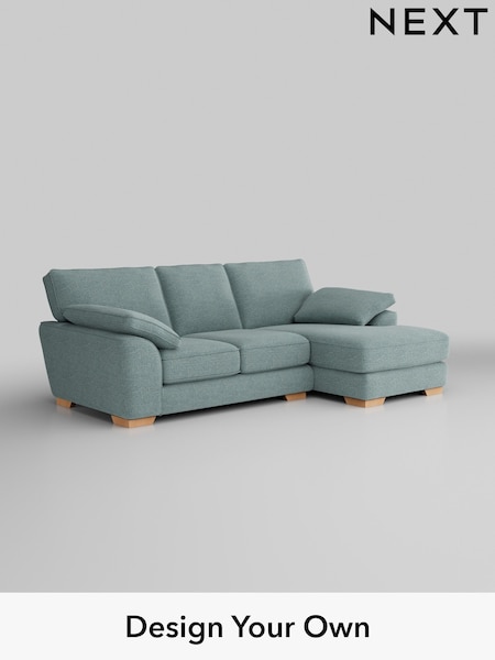 Chunky Chenille/Light Teal Green Stamford Grand Relaxed Sit (W42365) | £2,275