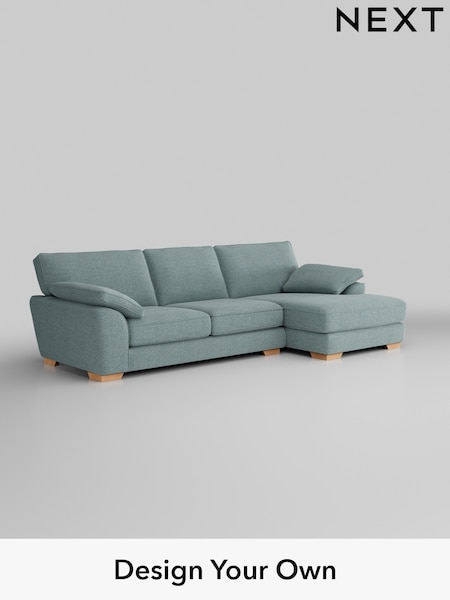 Chunky Chenille/Light Teal Green Stamford Grand Relaxed Sit (W42365) | £2,550
