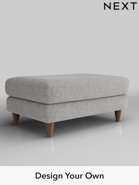 Chunky Chenille/Light Grey Hartley Highback Relaxed Sit (W42367) | £425