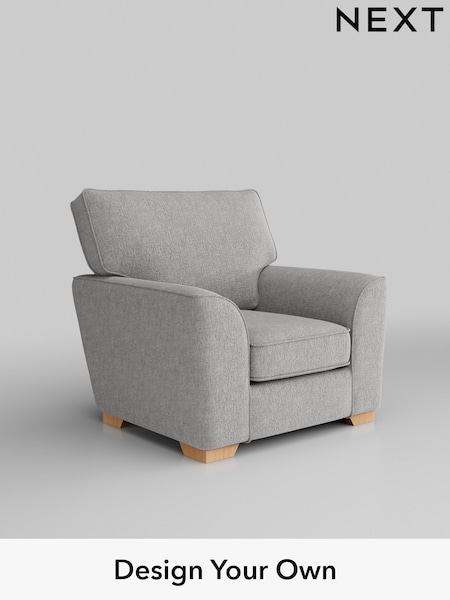 Chunky Chenille/Light Grey Stamford Grand Relaxed Sit (W42370) | £799