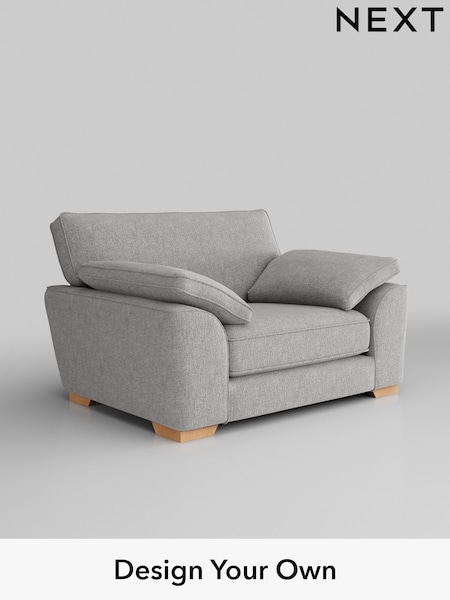 Chunky Chenille/Light Grey Stamford Grand Relaxed Sit (W42370) | £1,299
