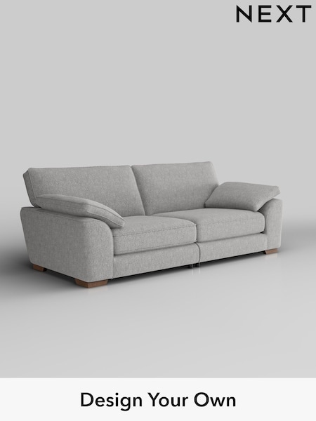 Chunky Chenille/Light Grey Stamford Grand Relaxed Sit (W42370) | £1,799