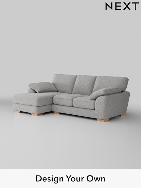 Chunky Chenille/Light Grey Stamford Grand Relaxed Sit (W42370) | £2,275