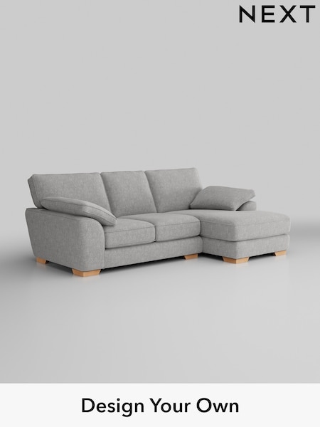 Chunky Chenille/Light Grey Stamford Grand Relaxed Sit (W42370) | £2,275
