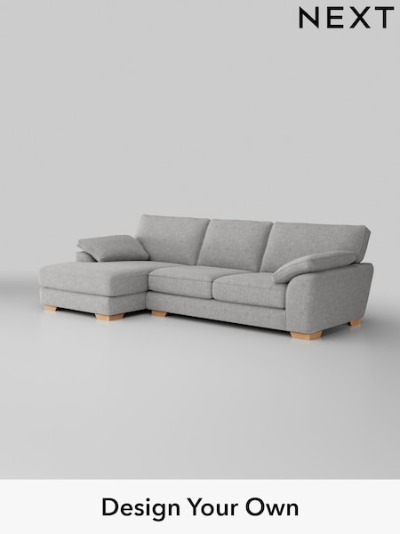 Chunky Chenille/Light Grey Stamford Grand Relaxed Sit (W42370) | £2,550