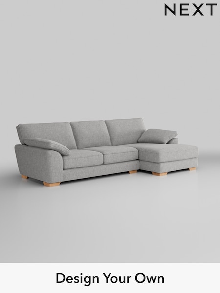 Chunky Chenille/Light Grey Stamford Grand Relaxed Sit (W42370) | £2,550