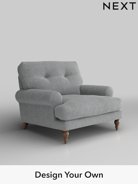 Chunky Marl/Mid Grey Erin Buttoned Back Deep Relaxed Sit (W42382) | £925