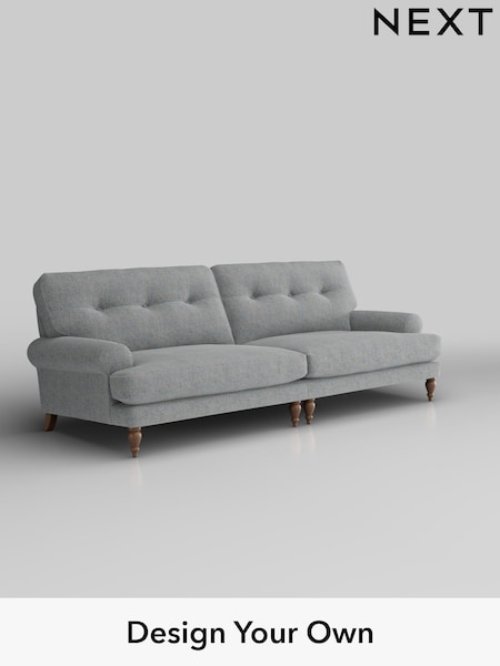 Chunky Marl/Mid Grey Erin Buttoned Back Deep Relaxed Sit (W42382) | £1,525