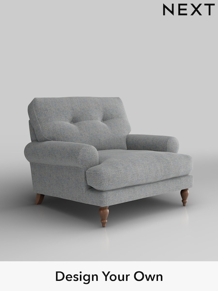 Chunky Marl/Mid Grey Erin Buttoned Back Deep Sit (W42391) | £875