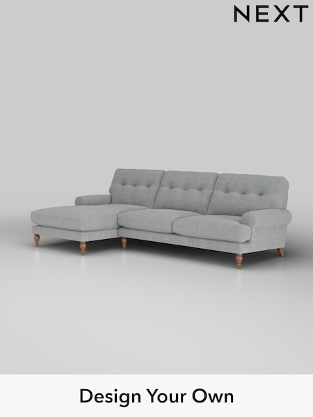 Chunky Marl/Mid Grey Erin Buttoned Back Deep Sit (W42391) | £1,975