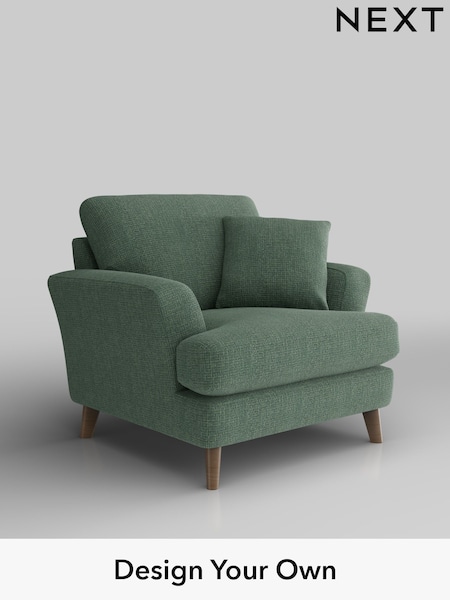 Chunky Texture/Mid Forest Green Conway Relaxed Sit (W42397) | £875