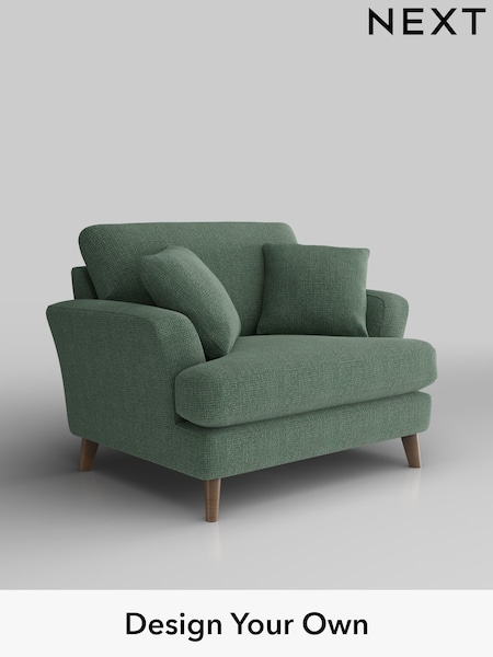Chunky Texture/Mid Forest Green Conway Relaxed Sit (W42397) | £975
